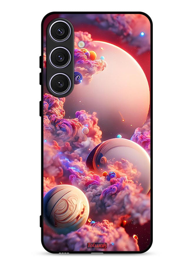 Tolwak Samsung Galaxy S24 5G Protective Case Cover Clouds Abstract Art - Image 1