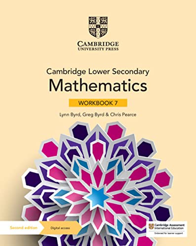 Cambridge Lower Secondary Mathematics Workbook 7 With Digital Access 1 Year 