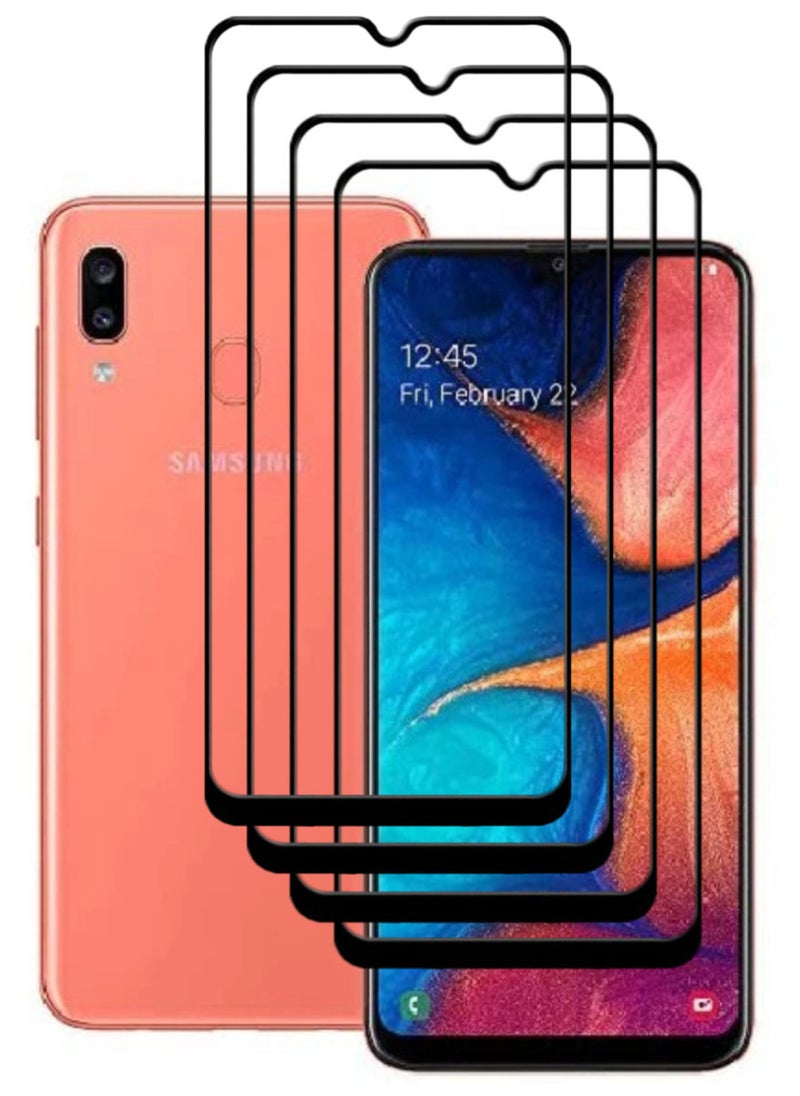 أكاليكس 4 قطع، حماية شاشة، لهاتف سامسونج جالاكسي A20، جودة ممتازة. - Image 1