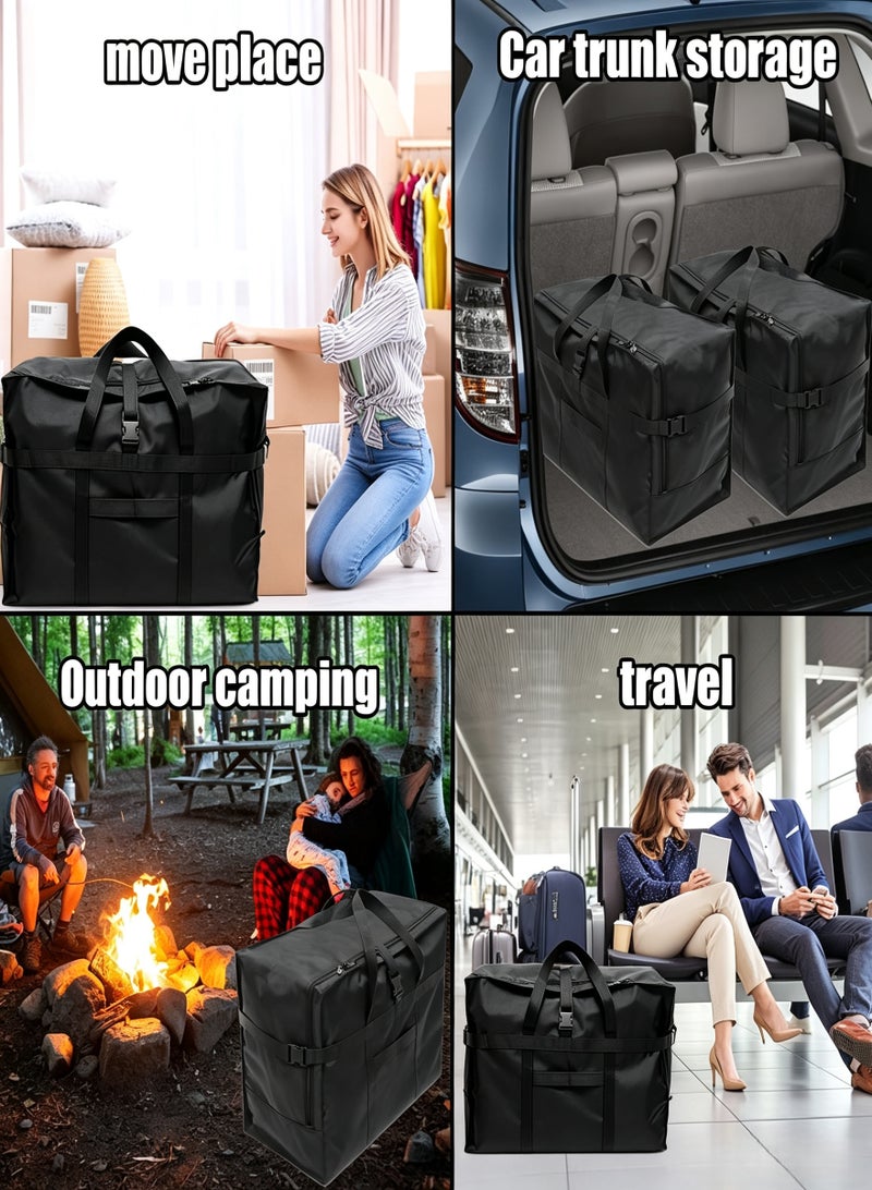 BESTPEAK Storage Bags Extra Large Moving Bags,Strong Storage Laundry Bags – Big Moving/Shopping Bags with Zipper & Handles - Reusable Storage Zip Bag, Extra Large Heavy Duty Organizer Bags for Quilts Blankets Pillows Cloths Dimensions: 70*35*48 - Image 5