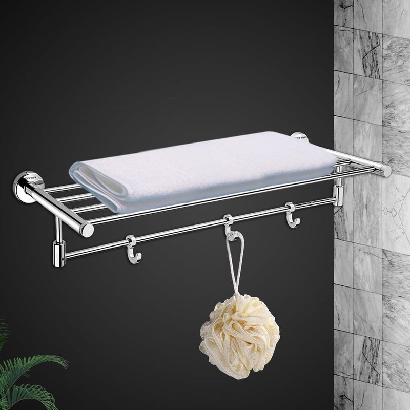 Germa Sanitarywares 304 Stainless Steel Towel Rack for Bathroom | Towel Stand for Wash Room | Towel Hanger | Towel Rack | Bathroom Accessories (Chrome) - Image 2