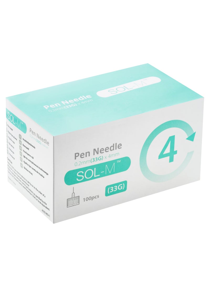 سول ملينيوم مجموعة إبر أقلام إنسولين مقاسات متنوعة – 100 قطعه لكل مقاس - Image 4