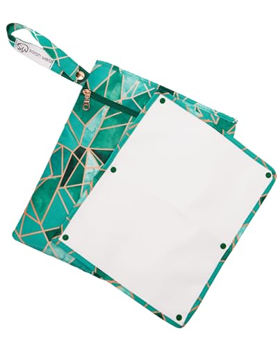 Sarah Wells Pumparoo Wet Dry Bag for Breast Pump Parts Compact Organizer with Waterproof Pocket Staging Mat Fridge Hack Machine Washable Pumping Accessory Mosaic - Image 1
