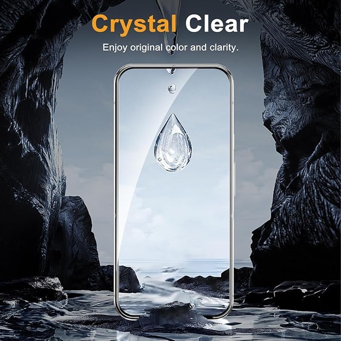 Mobilebies 9H Premium Black Border Tempered Glass Screen Protector for Google Pixel 9 Pro/Pixel 9 5G (6.3 Inch, Pack of 1) | Full Screen Coverage (Edge to Edge) Screen Guard - Image 4