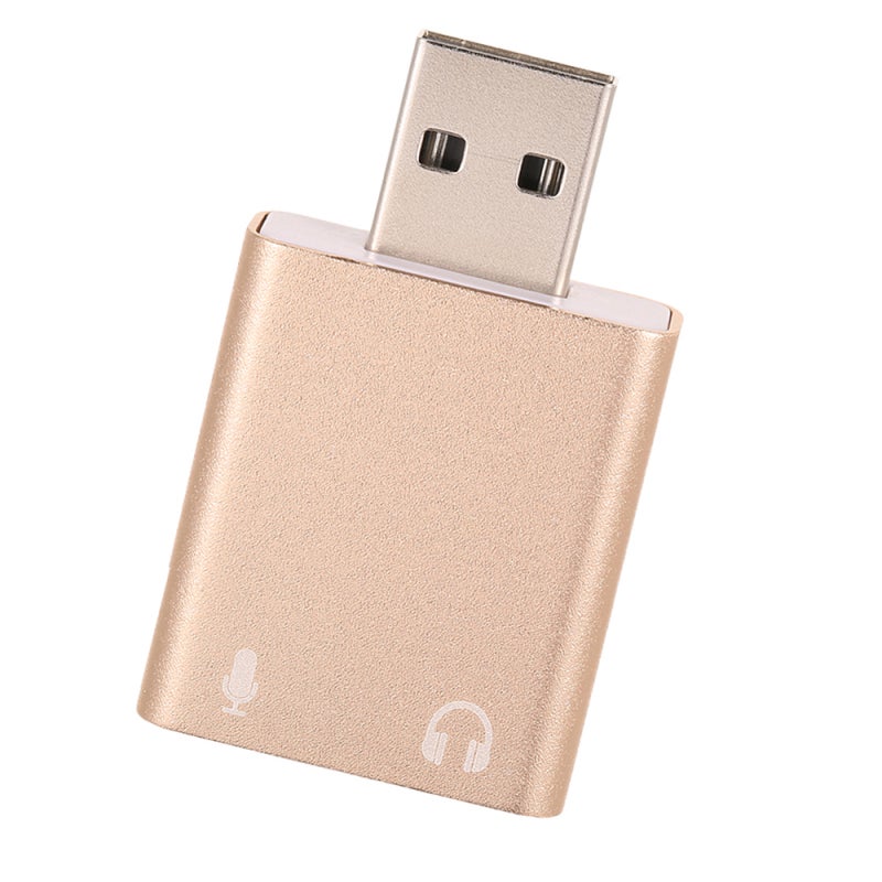 بطاقة صوت USB: قشرة من سبائك الألومنيوم بـ 7.1 قناة - محول صوت خارجي بدون برامج تعريف، قابل للوصل والاستخدام مباشرة للاستخدام في أنظمة متعددة، المنزل، الألعاب والاستخدام أثناء التنقل - Image 1