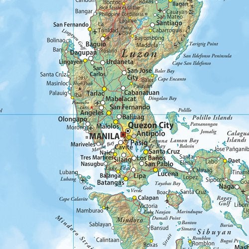 MapSherpa Philippines - 17" x 22" Laminated Wall Map - Image 2