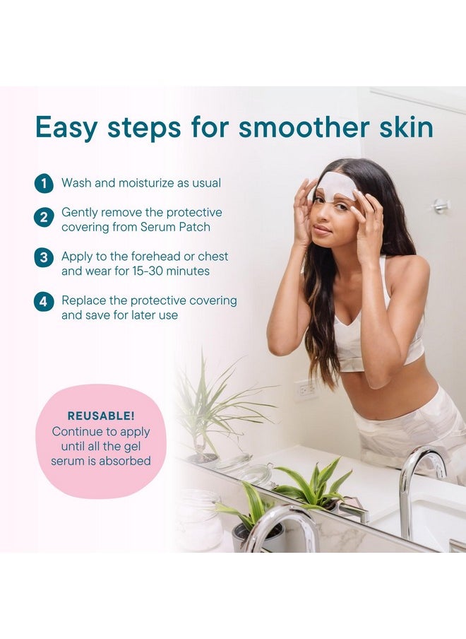 Frownies - Cotton Soft Forehead Serum Patch - Serum Infused Forehead Wrinkle Patch For Fine Lines & Wrinkles - Reusable Hypoallergenic Facial Patch - Hydrating Face Mask To Plump Skin - Image 1