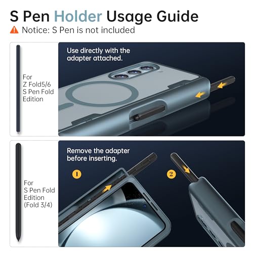 MOBOSI Magnetic for Samsung Galaxy Z Fold 4 Case, Compatible with Magsafe, Built-in Hinge Protection & Front Screen Protector Full Body Rugged Phone Case for Z Fold4 with S Pen Slot, Light Green - Image 2