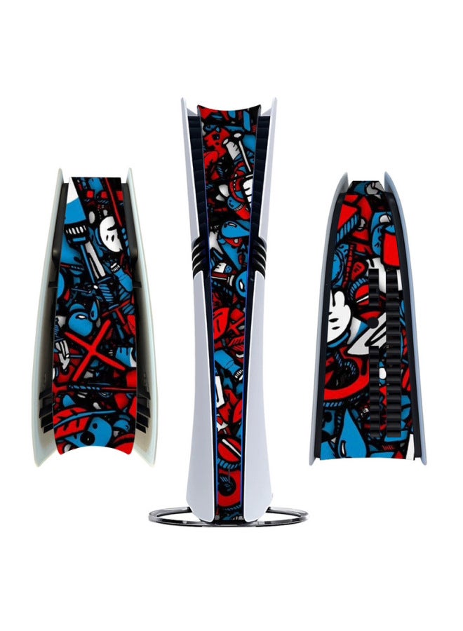 PS5 Pro Side Film Middle Anti-fingerprint Host Bar Personality Stickers Can Be Made To The Side-Color:141290 - Image 4