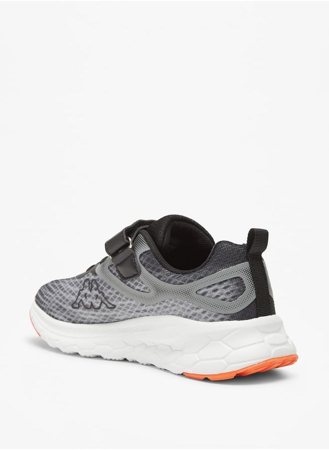 Kappa Boys' Colourblock Lace Detail Sports Shoes with Hook and Loop Closure  - Image 2