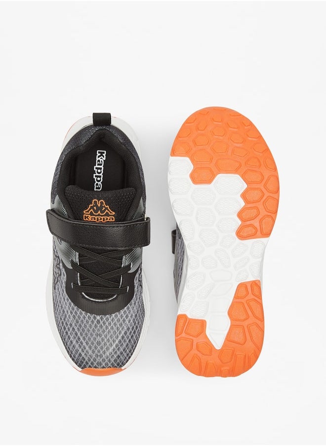 Kappa Boys' Colourblock Lace Detail Sports Shoes with Hook and Loop Closure  - Image 4