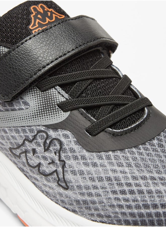Kappa Boys' Colourblock Lace Detail Sports Shoes with Hook and Loop Closure  - Image 5