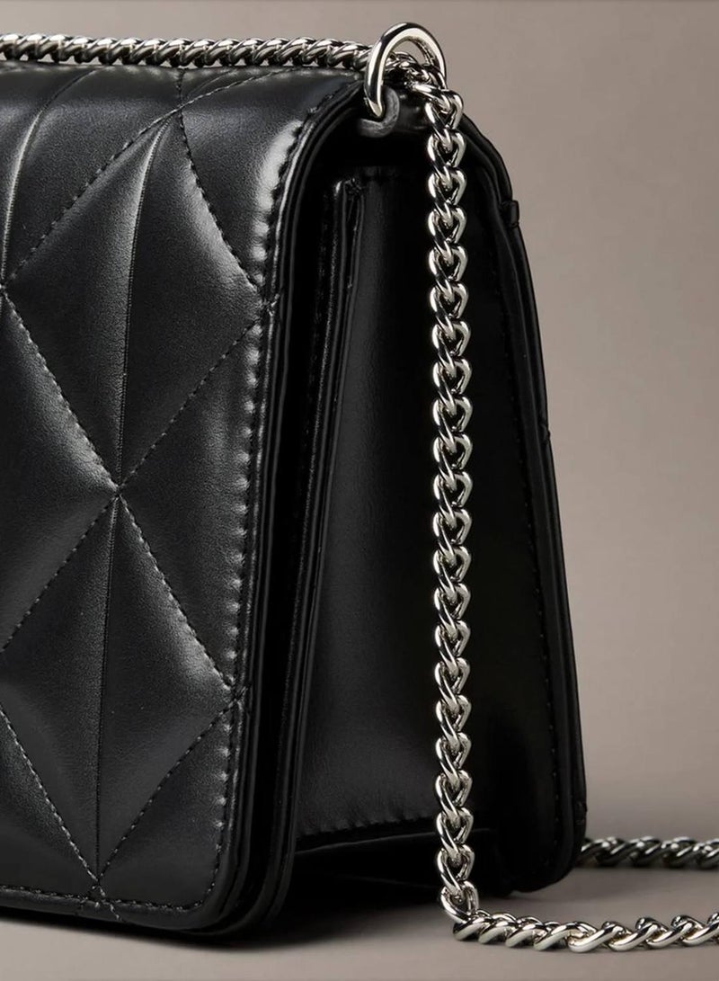 CALVIN KLEIN Quilted Emblem Logo Mini Bag - Image 4