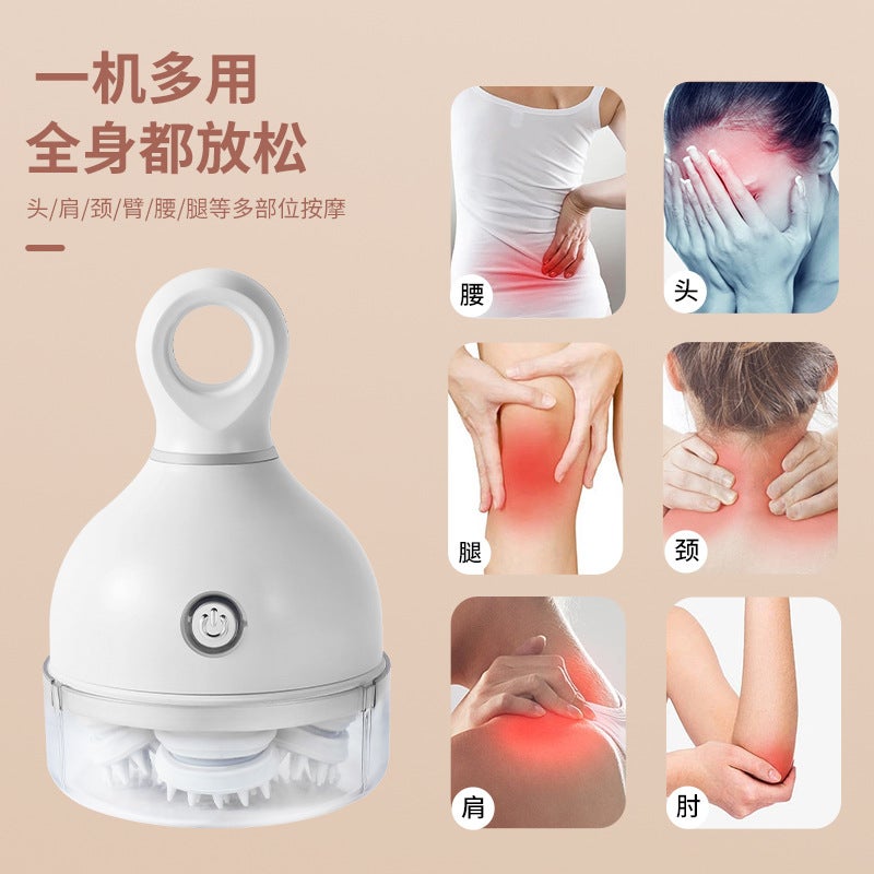 Head Massager Electric Grip Tool - Mini Electric Scalp Massager for Multi-Part Relaxation - Image 2