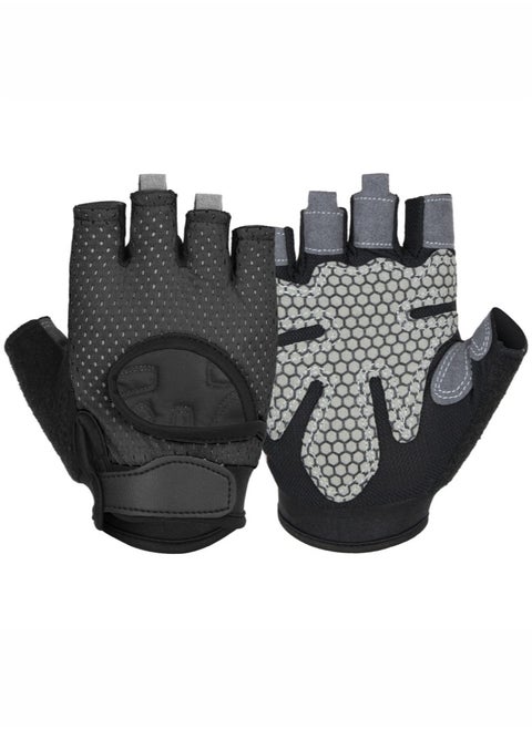 Breathable Workout Gloves, Weight Lifting Gloves for Gym, Cycling, Exercise, Fitness and Training, with Excellent Grip and Cushion Pads