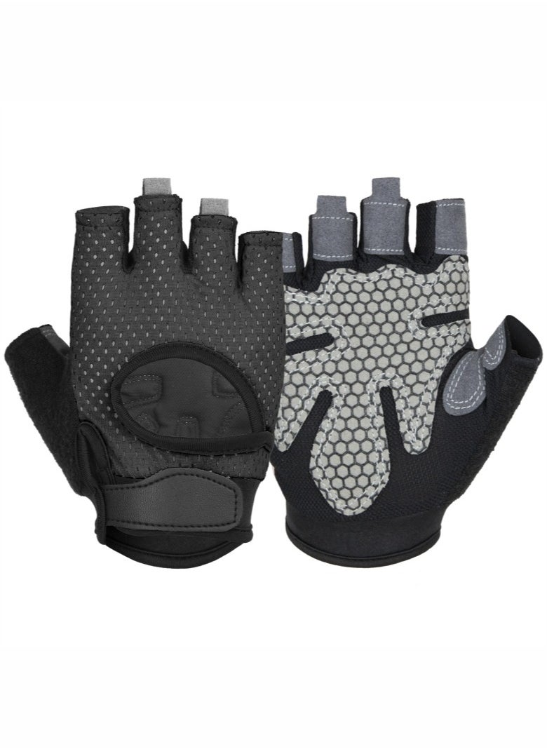 Breathable Workout Gloves, Weight Lifting Gloves for Gym, Cycling, Exercise, Fitness and Training, with Excellent Grip and Cushion Pads
