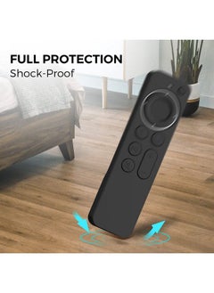 Ahastyle Case Compatible With 2022 Apple Tv 4K Hd Siri Remote 3Rd Generation [Airtag Holder Built In] All Around Cover Apple Tv Remote Siri Remote (2Nd) And Airtag (Black)  - Image 5