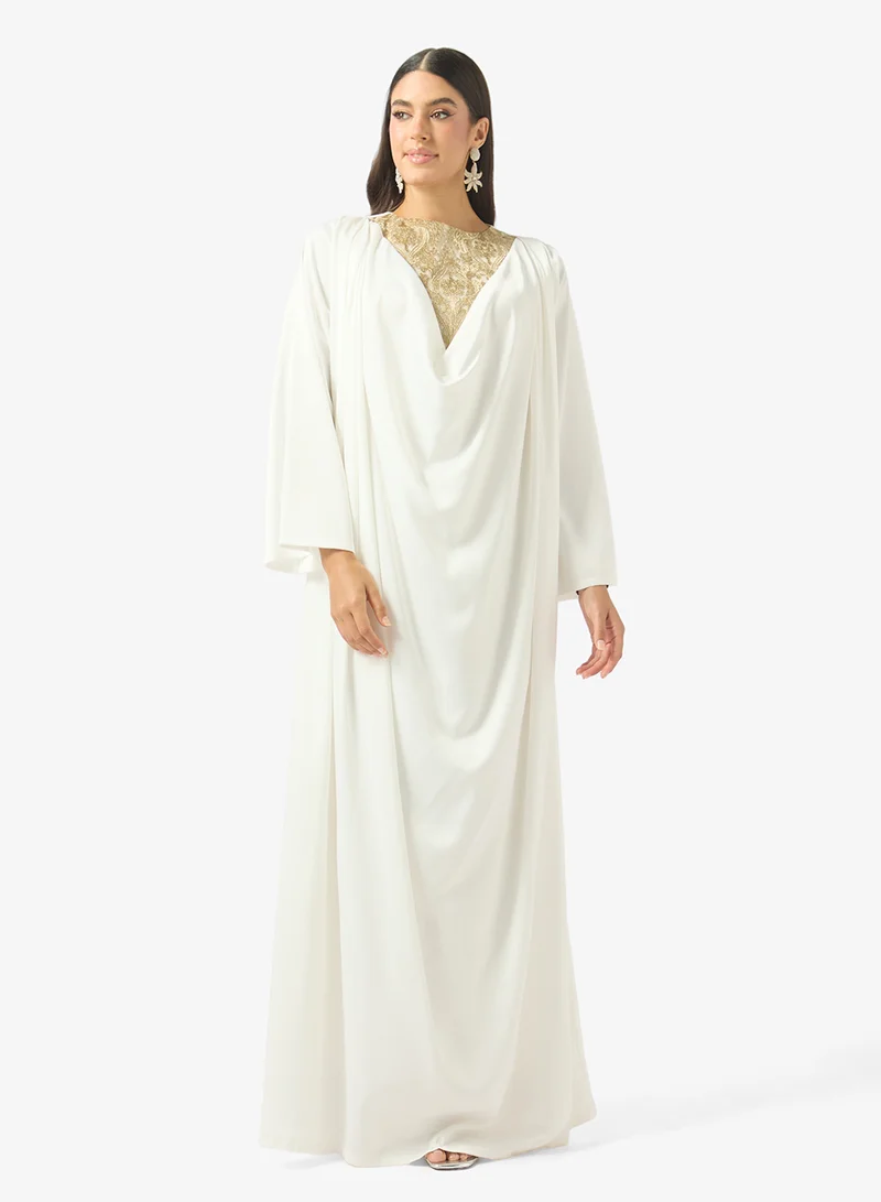 جولدن ابل Embroided Jalabiya