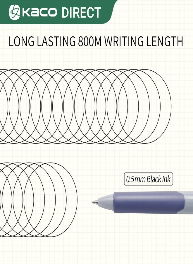 Kaco K9 Gel Pens 0.5mm Fine Point 4 Pieces Black Ink Garden Party Style Office School Supplies Stationery Quick Drying Aesthetic Pens - Image 4