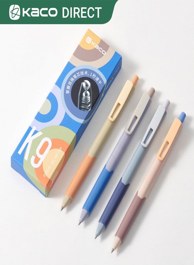 Kaco K9 Gel Pens 0.5mm Fine Point 4 Pieces Black Ink Garden Party Style Office School Supplies Stationery Quick Drying Aesthetic Pens - Image 5