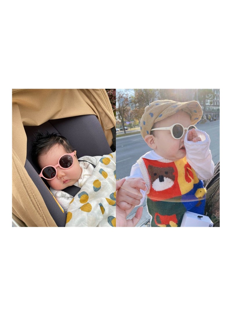 SYOSI Baby Polarized Sunglasses with Strap Adjustable TPEE Flexible Frame Infant UV400 Protection Sunglasses for Toddler Girls Boys Age 0 12 Months Baby Glasses UV Protection - Image 4