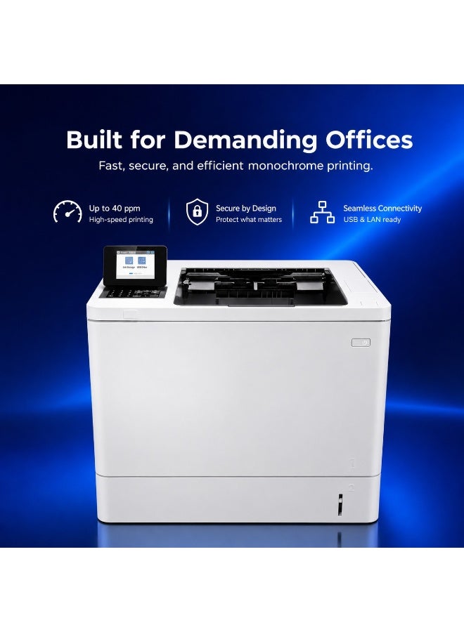 Printer Monochrome Laser Printer 52 PPM with Automatic Duplex Printing, Ethernet and USB Connectivity, 650 Sheet Input Capacity - Image 2