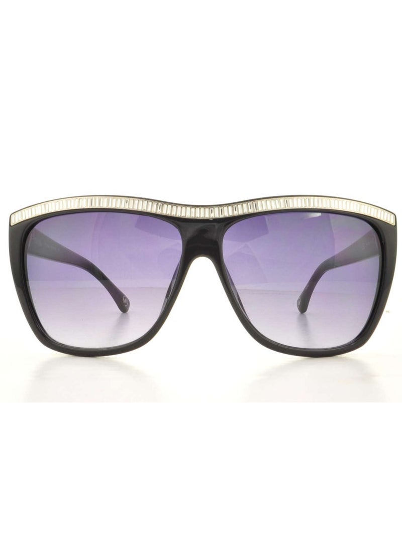 مايكل كورس نظارة شمسية مربعة كاملة الحواف للنساء - M2884S 001 - مقاس العدسة: 59 ملم - أسود - Image 1