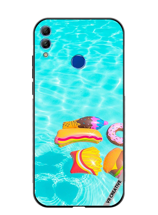 Protective Case Cover For Honor 10 Lite Food Chill Design Multicolour