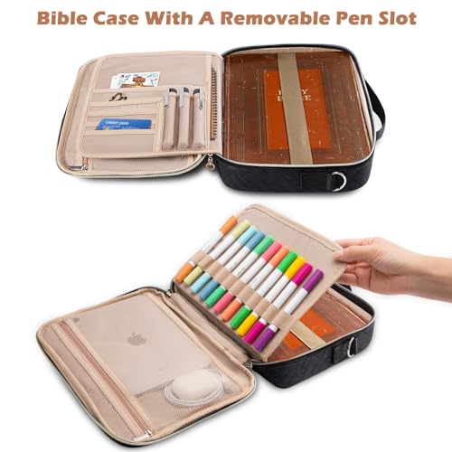 IMAGINING Bible Cover for Women - Stylish Large Bible Covers - Bible Case with Handles - Bible Bag Journal Case - Bible Carrying Case for Women - Bible Gift - Book Protector for Book Lovers - Image 2