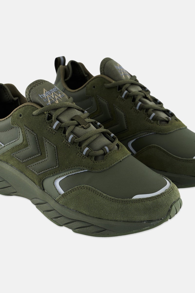 Hummel أحذية جري للرجال ماراثونا ريتش إل إكس بتصميم لاسي، زيتوني - Image 2