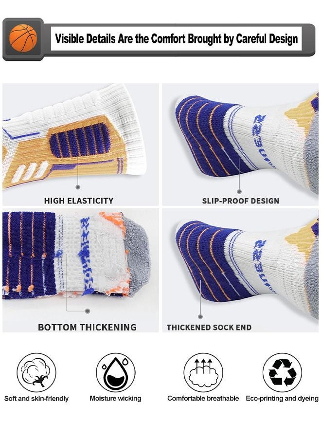 GROIC Elite Basketball Socks, Athletic Socks with 3D Ankle Protection, Football & Running Socks, Compression Cushion Sport Socks Unisex  - Image 3