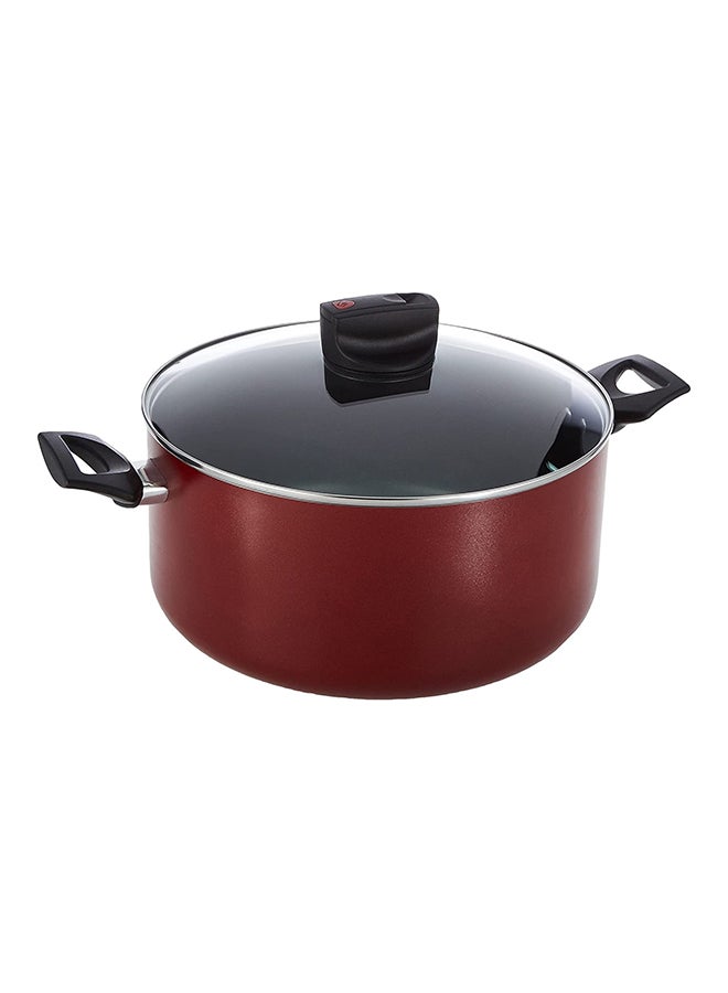 Prestige Safecook Non-stick Cov Stockpot Red 28cm - Image 3