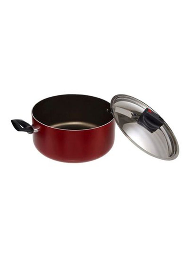 Prestige Safecook Non-stick Cov Stockpot Red 28cm - Image 2