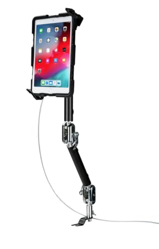 CTA Digital Multi-Flex Car Mount – CTA Multi-Flex Quick Release Security Car with Lock and Key Security for iPad 10th Gen 10.9" - 10.2" iPad 7th/8/9 Gen - iPad Air 4 - Galaxy Tab S3 & More - Black (PAD-MFQSC) - Image 3