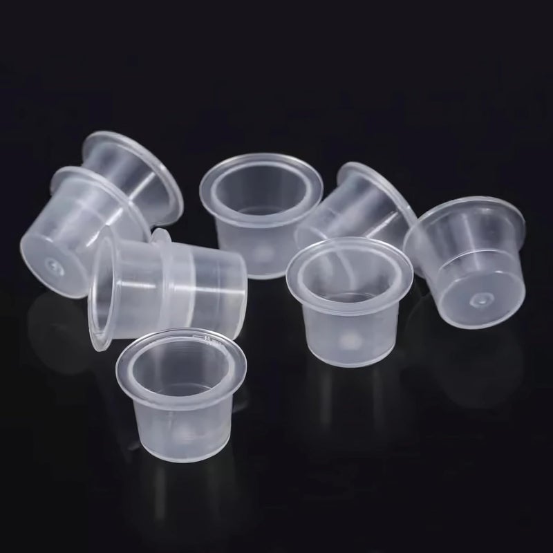 Globelle Tattoo Ink Cups White Tattoo Pigment Ink Holders for Professional Artists Sturdy Disposable Tattoo Ink Cups for Easy Pigment Access Perfect for Tattoo Ink Mixing and Holding1000Pcs LARGE - Image 3