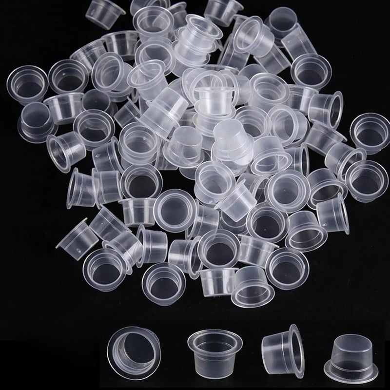 Globelle Tattoo Ink Cups White Tattoo Pigment Ink Holders for Professional Artists Sturdy Disposable Tattoo Ink Cups for Easy Pigment Access Perfect for Tattoo Ink Mixing and Holding1000Pcs LARGE - Image 1