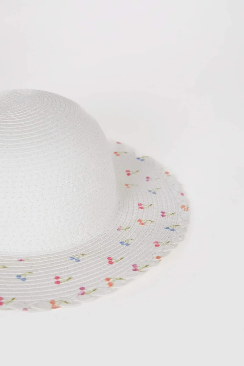 ديفاكتو Girl Printed Straw Hat