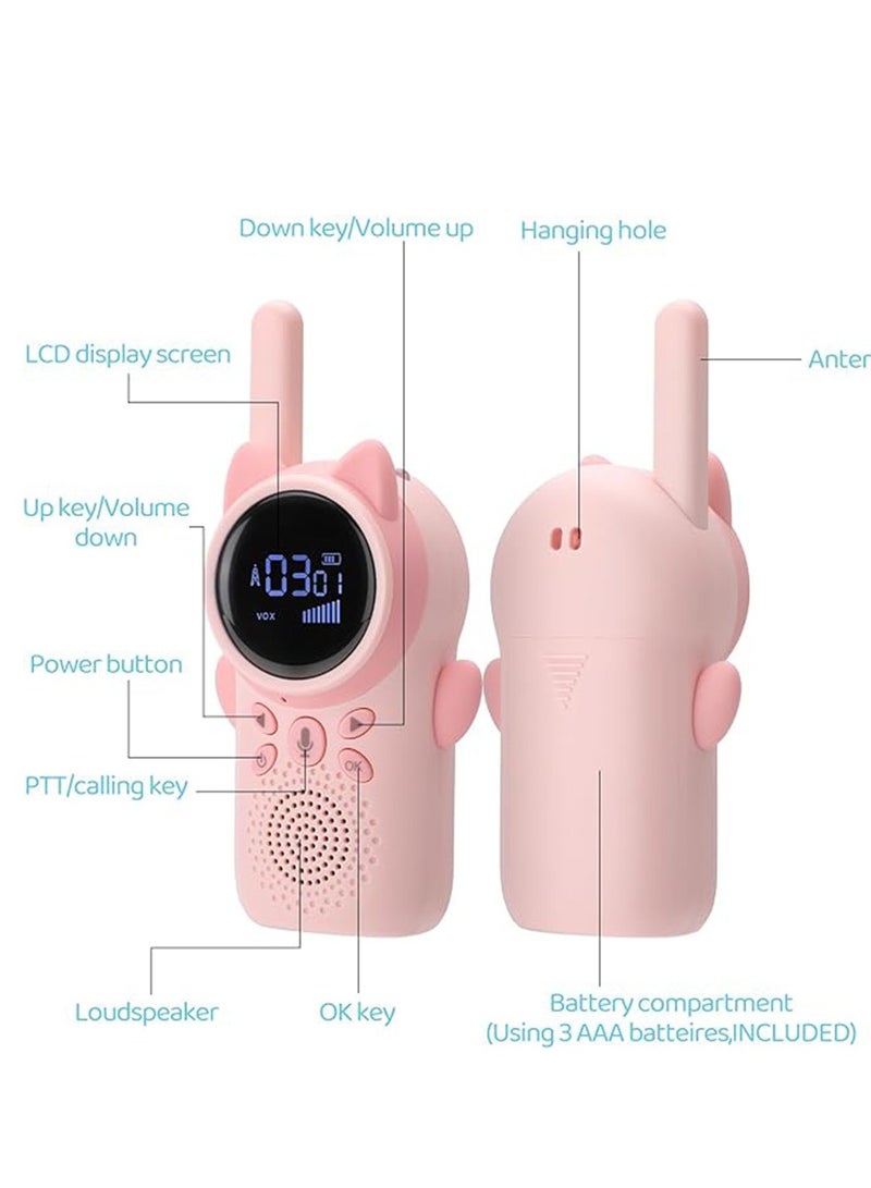 BlueFire Rechargeable Kids Walky Talky, 2 Pack Toys for 3-12 Year Old Boys Girls,  with Flashlight & LCD Display, Outdoor Adventure Camping Hiking Toy Gift - Image 3