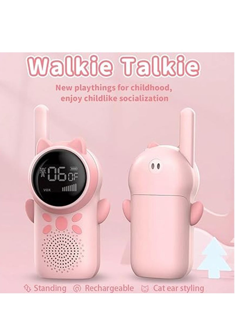 BlueFire Rechargeable Kids Walky Talky, 2 Pack Toys for 3-12 Year Old Boys Girls,  with Flashlight & LCD Display, Outdoor Adventure Camping Hiking Toy Gift - Image 2