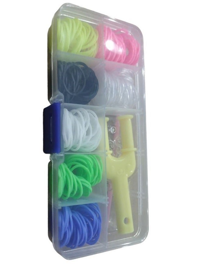 Colourful Loom 7 Bands Set,Loom Rubber Bands for Bracelets, Loom Bands Refill Kit with More Accessories for Friendship Bracelet Making Kit for Kids Girls Gifts  - Image 2