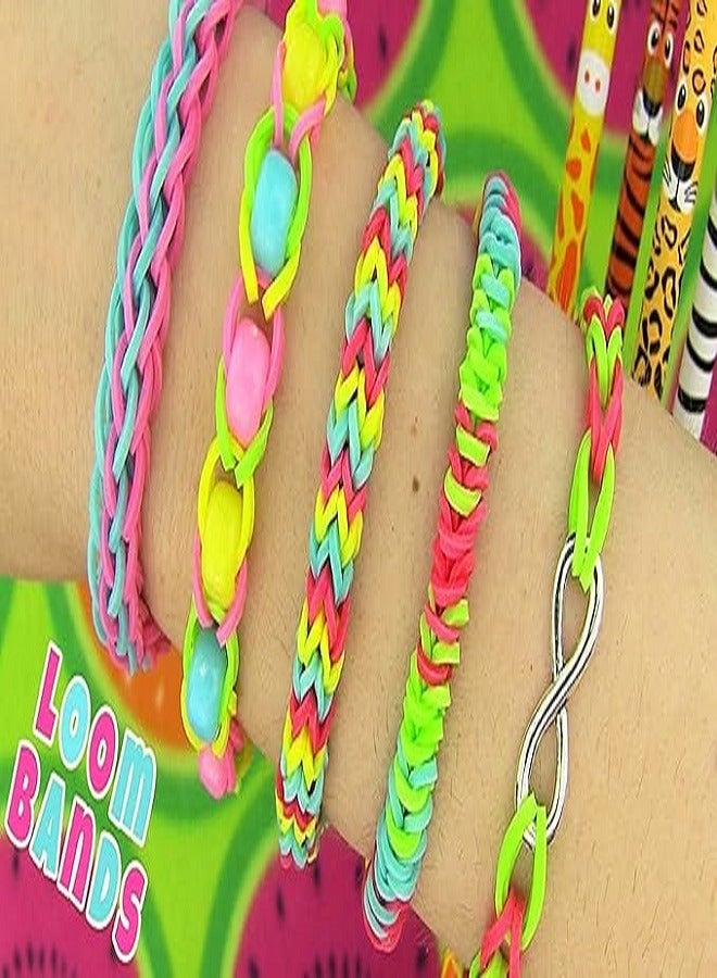 Colourful Loom 7 Bands Set,Loom Rubber Bands for Bracelets, Loom Bands Refill Kit with More Accessories for Friendship Bracelet Making Kit for Kids Girls Gifts  - Image 4