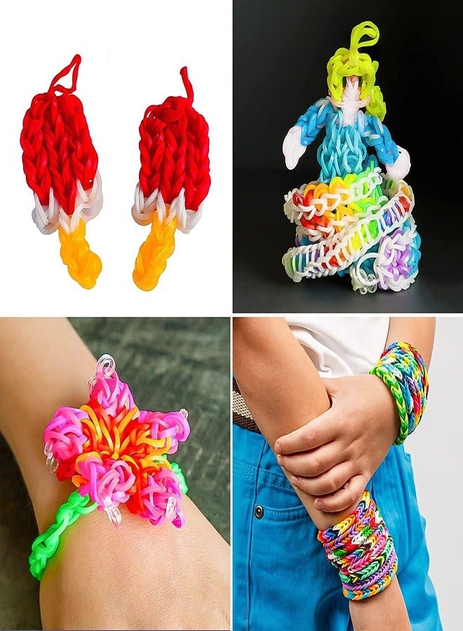 Colourful Loom 7 Bands Set,Loom Rubber Bands for Bracelets, Loom Bands Refill Kit with More Accessories for Friendship Bracelet Making Kit for Kids Girls Gifts  - Image 3