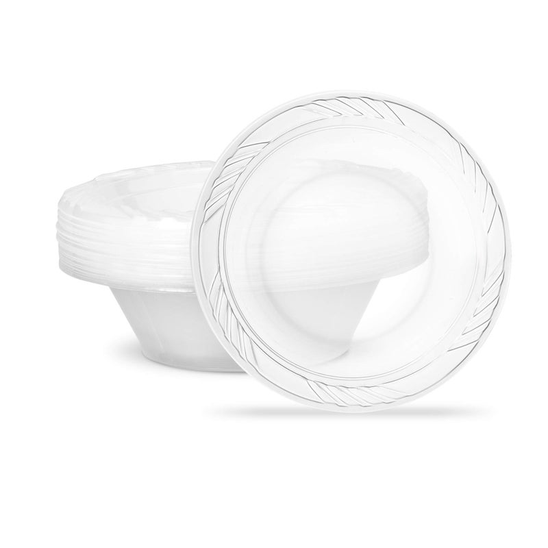 أوعية حساء بلاستيكية قابلة للتصرف سعة 12 أونصة من بلاستيك برو، عبوة من 40