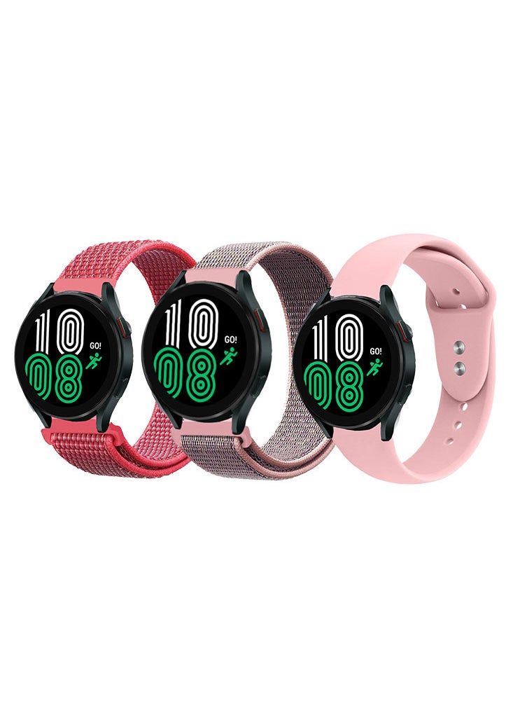 Perfii - 3pcs Watchband Bundle Compatible with all Samsung, Huawei and Amazfit with 20mm band size - Image 1