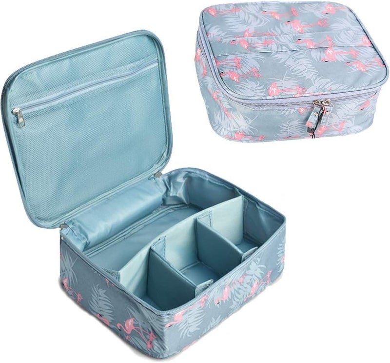 Niwlix Travel Makeup Pouch Bag Cosmetic Organizer Bag Travel Pouch Cosmetic Bag Pouches for Women Toiletry Bag Makeup Bag for Women Travel Kit Makeup Pouch (Grey) - Image 4