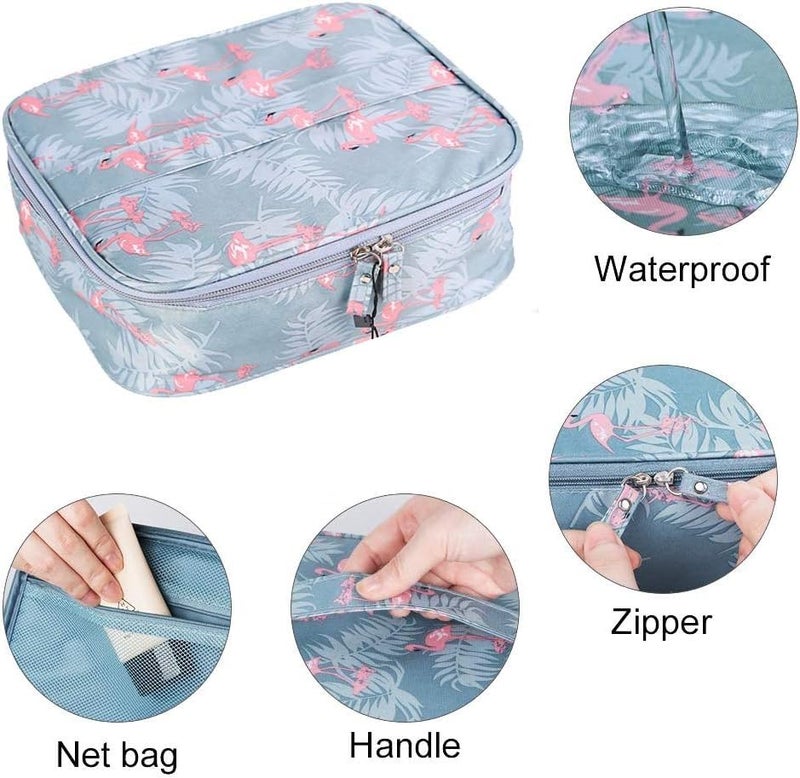 Niwlix Travel Makeup Pouch Bag Cosmetic Organizer Bag Travel Pouch Cosmetic Bag Pouches for Women Toiletry Bag Makeup Bag for Women Travel Kit Makeup Pouch (Grey) - Image 5