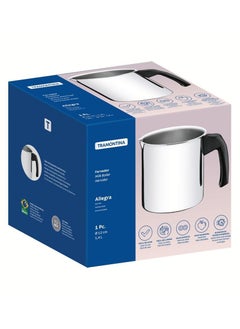 TRAMONTINA Since 1911,Made in Brazil- Allegra 12cm 1.4L Stainless Steel Multipurpose Boiler with Bakelite Handle  - Image 2