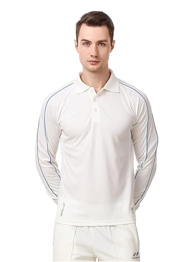 Nivia Eden Full Sleeve Cricket Jersey for Men | Micro Polyster T-shirt | Cricket Kit | Cricket T-shirt for Men  - Image 1