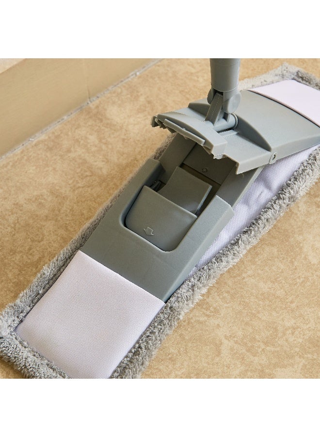 Home Box Microfiber Flat Mop with Metal Handle - 120 cm - Image 4