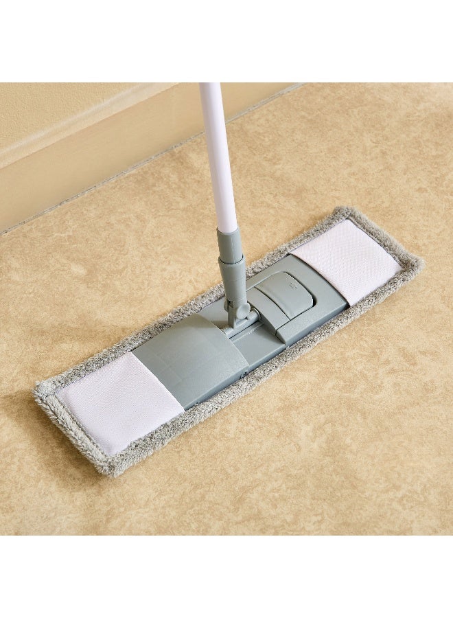 Home Box Microfiber Flat Mop with Metal Handle - 120 cm - Image 2